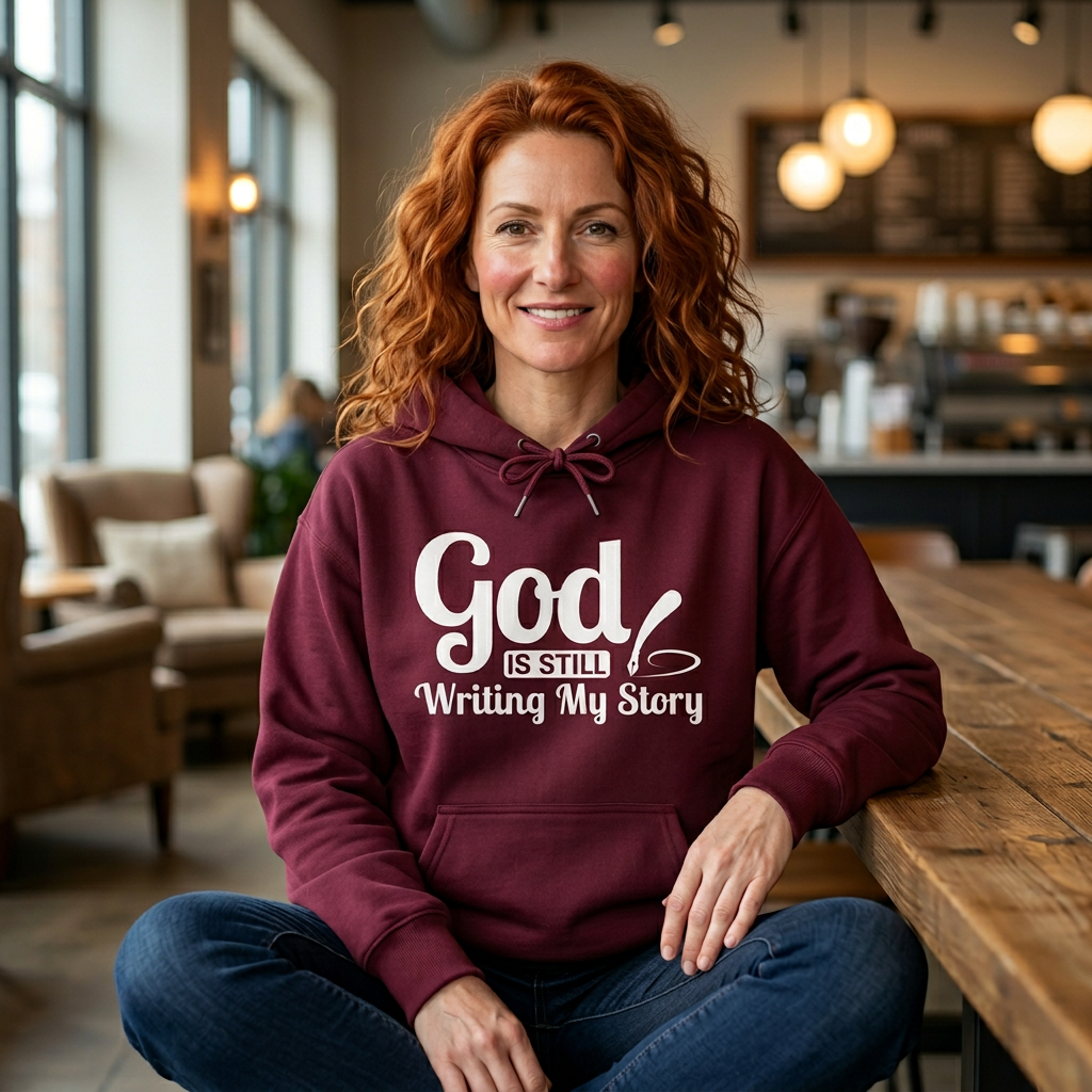 God Is Still Writing My Story Hoodie – Inspirational Christian Faith Pullover
