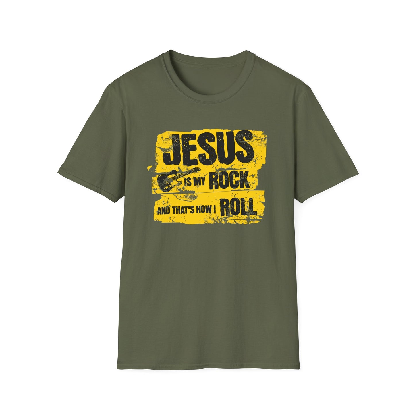 Jesus Is My Rock And That’s How I Roll - 90s Grunge Design T-Shirt