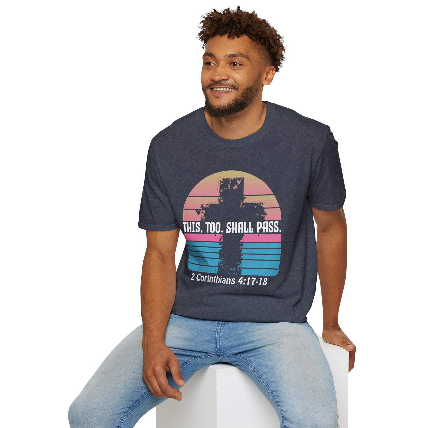 This Too Shall Pass - Retro Design Bible Verse T-Shirt