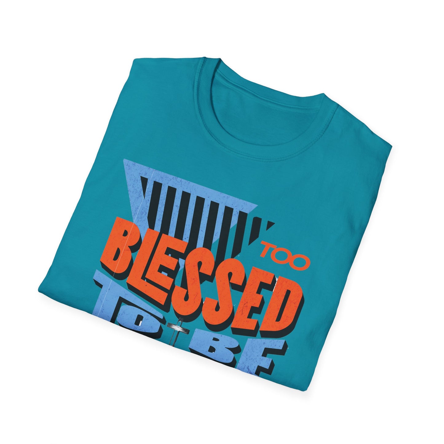 Too Blessed to Be Stressed - Retro 90s Design T-Shirt