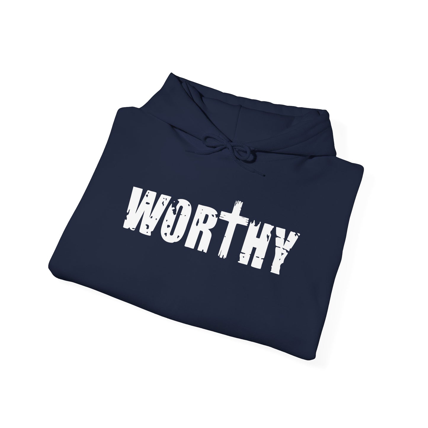 Worthy Inspirational Christian Hoodie — Faith-Based Scripture Sweatshirt