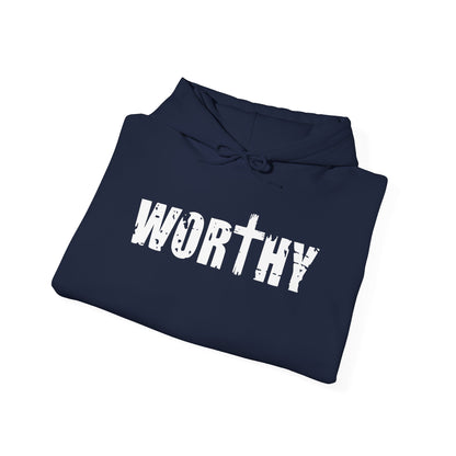 Worthy Inspirational Christian Hoodie — Faith-Based Scripture Sweatshirt