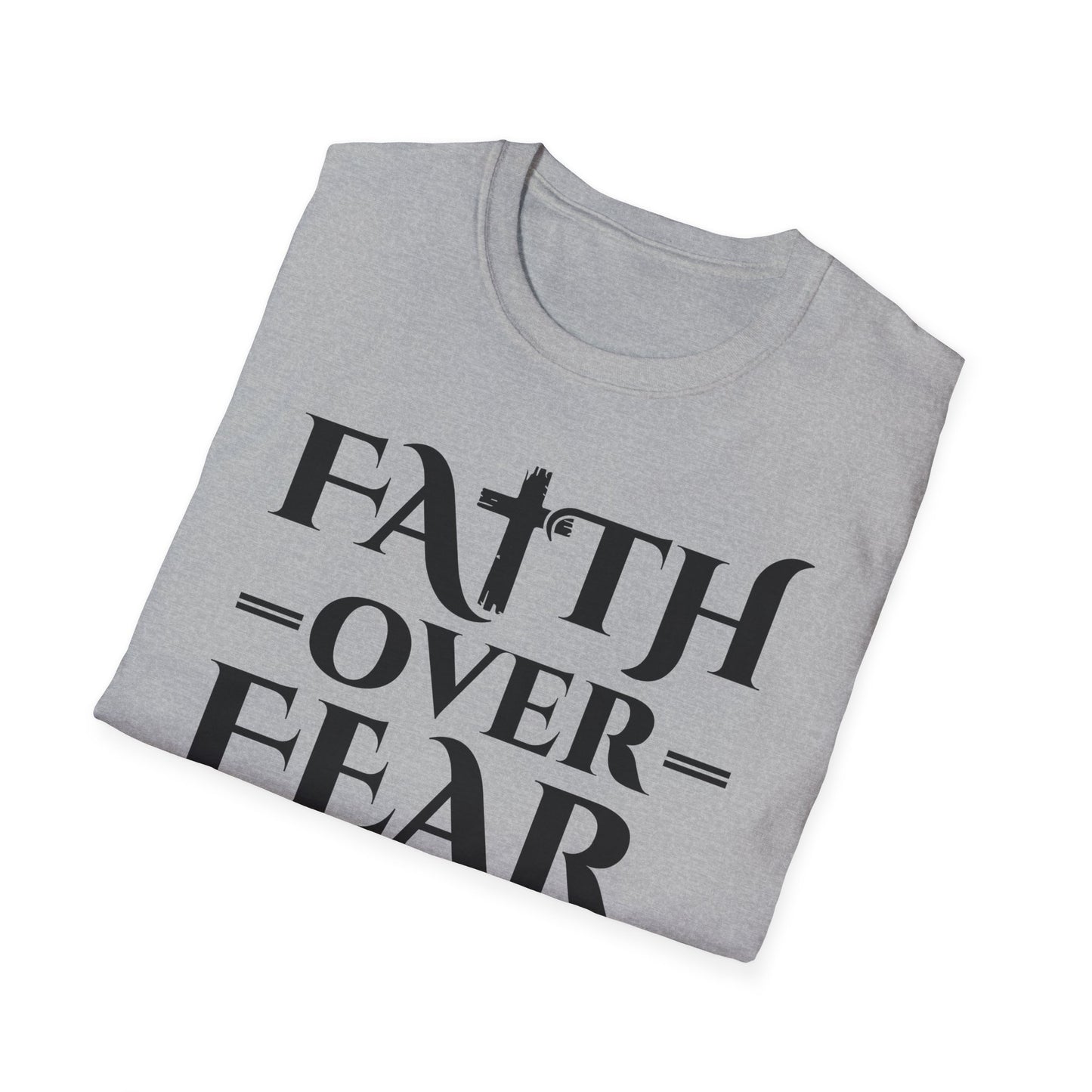 Faith Over Fear T-Shirt - Psalm 118:6 Bible Verse T-Shirt