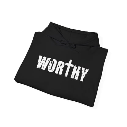 Worthy Inspirational Christian Hoodie — Faith-Based Scripture Sweatshirt