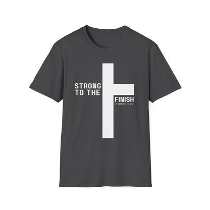Strong to the Finish 2 Timothy 4:7 T-Shirt