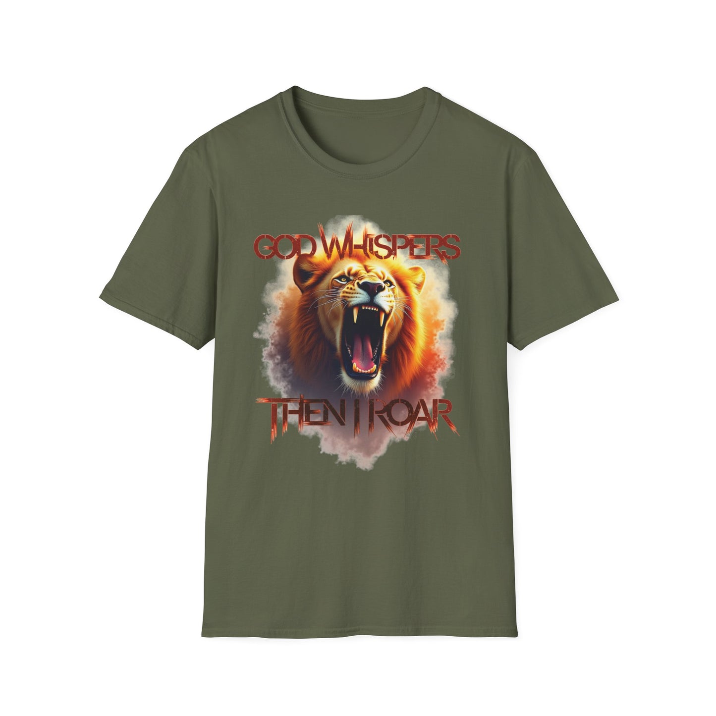 God Whispers Then I Roar Lion Of Zion T-Shirt