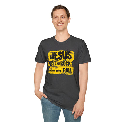 Jesus Is My Rock And That’s How I Roll - 90s Grunge Design T-Shirt
