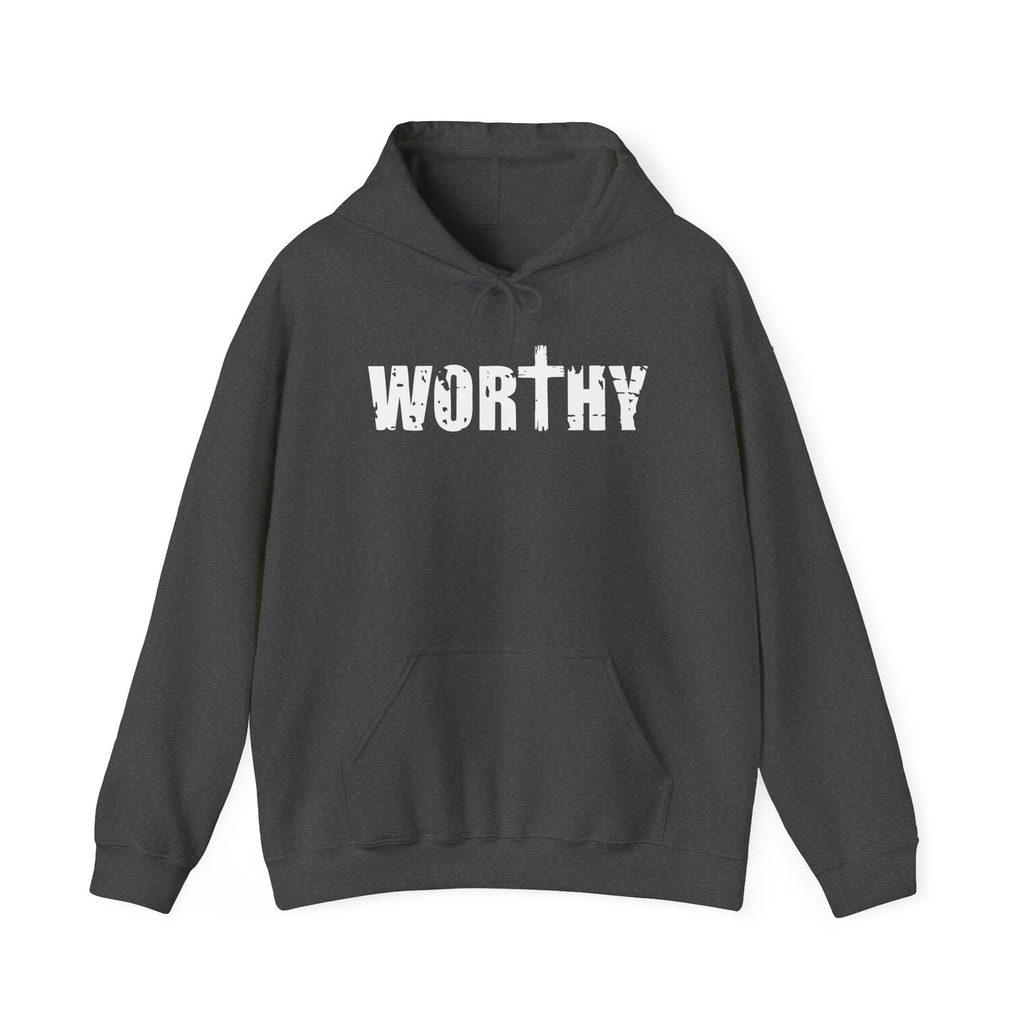 Worthy Inspirational Christian Hoodie — Faith-Based Scripture Sweatshirt