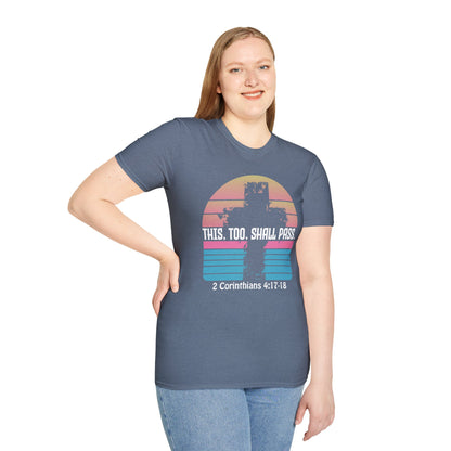 This Too Shall Pass - Retro Design Bible Verse T-Shirt