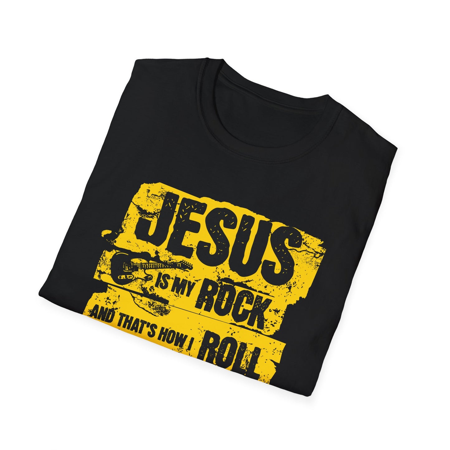 Jesus Is My Rock And That’s How I Roll - 90s Grunge Design T-Shirt
