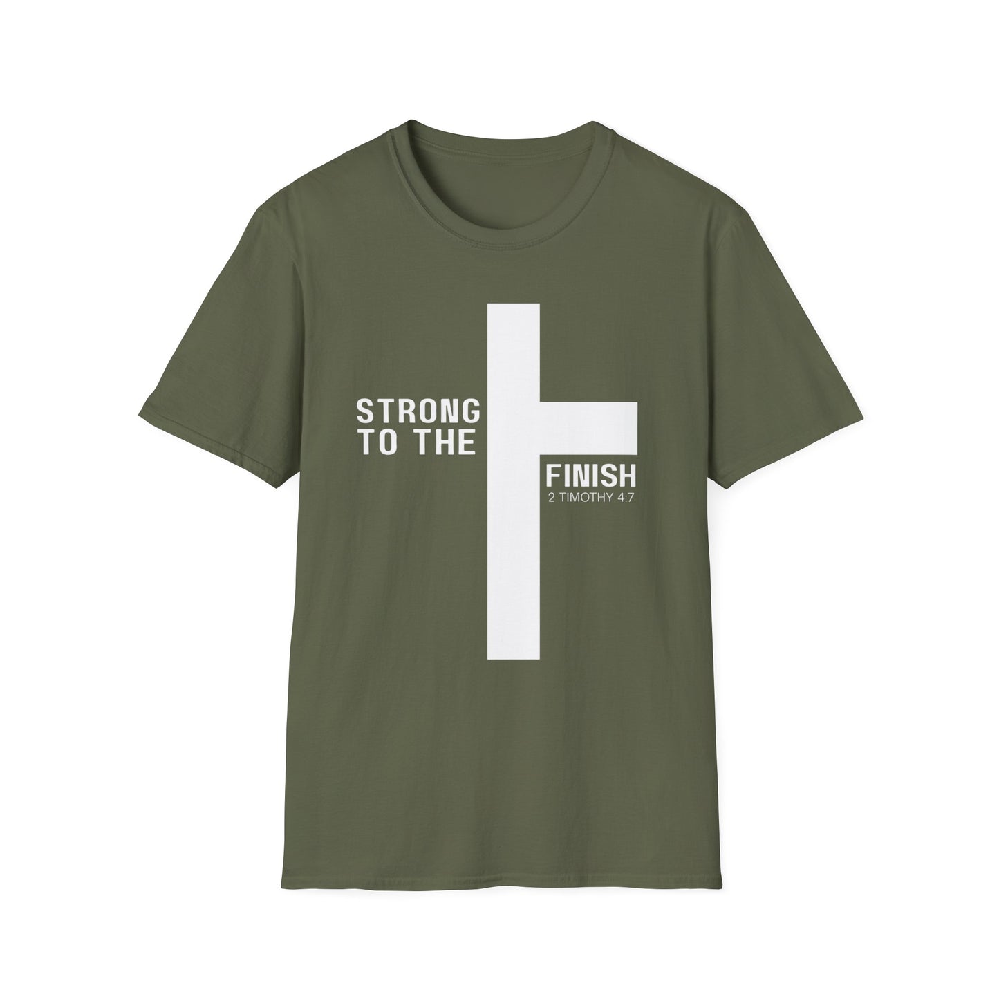 Strong to the Finish 2 Timothy 4:7 T-Shirt