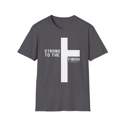Strong to the Finish 2 Timothy 4:7 T-Shirt