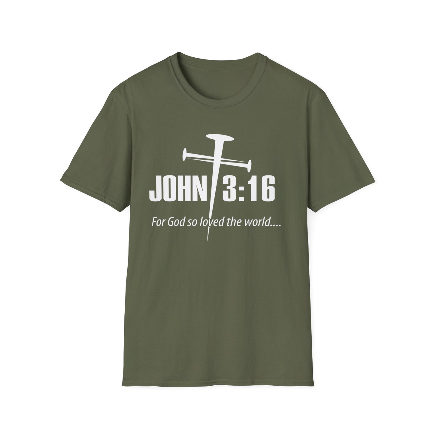 John 3:16 Nail Cross T-Shirt