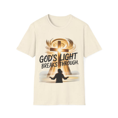 God’s Light Breaks Through Christian T-Shirt