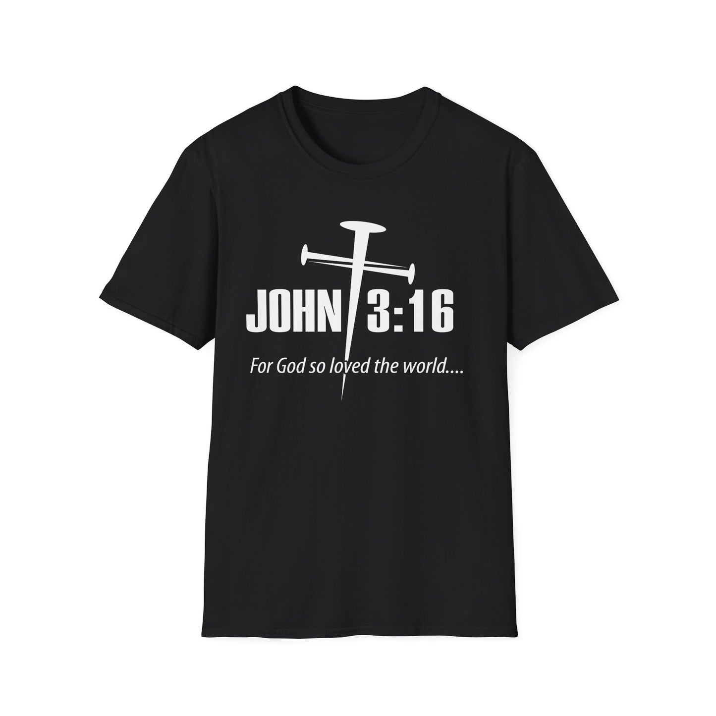 John 3:16 Nail Cross T-Shirt