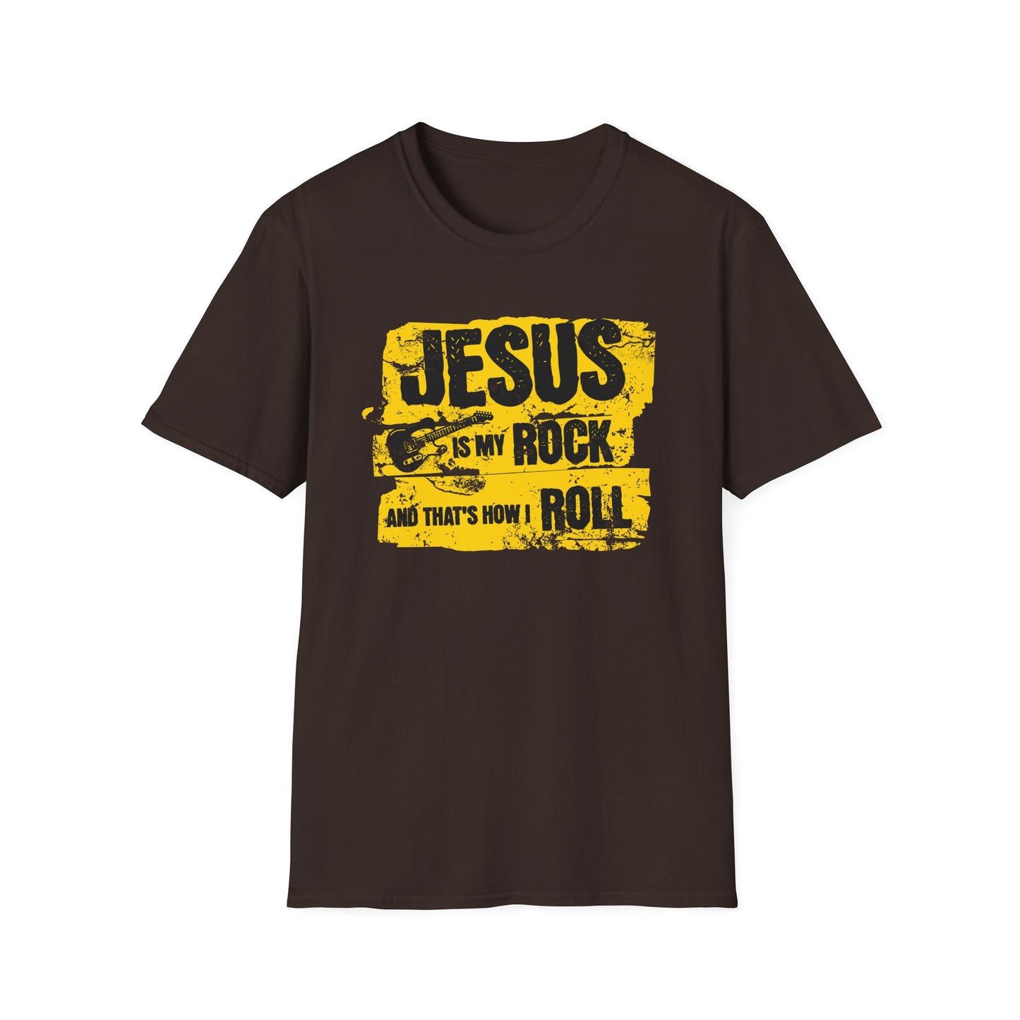 Jesus Is My Rock And That’s How I Roll - 90s Grunge Design T-Shirt