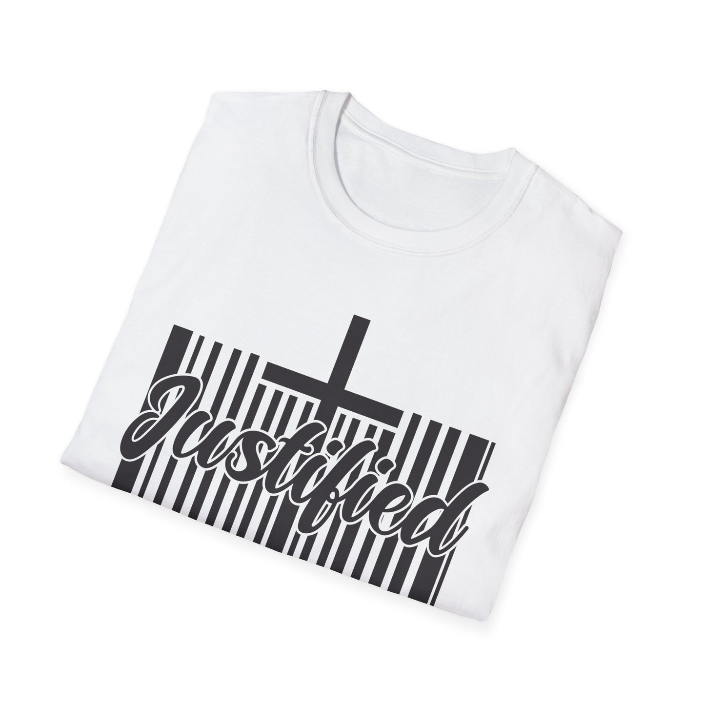 Justified - Romans 5:1 Bible Verse T-Shirt
