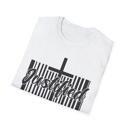 Justified - Romans 5:1 Bible Verse T-Shirt