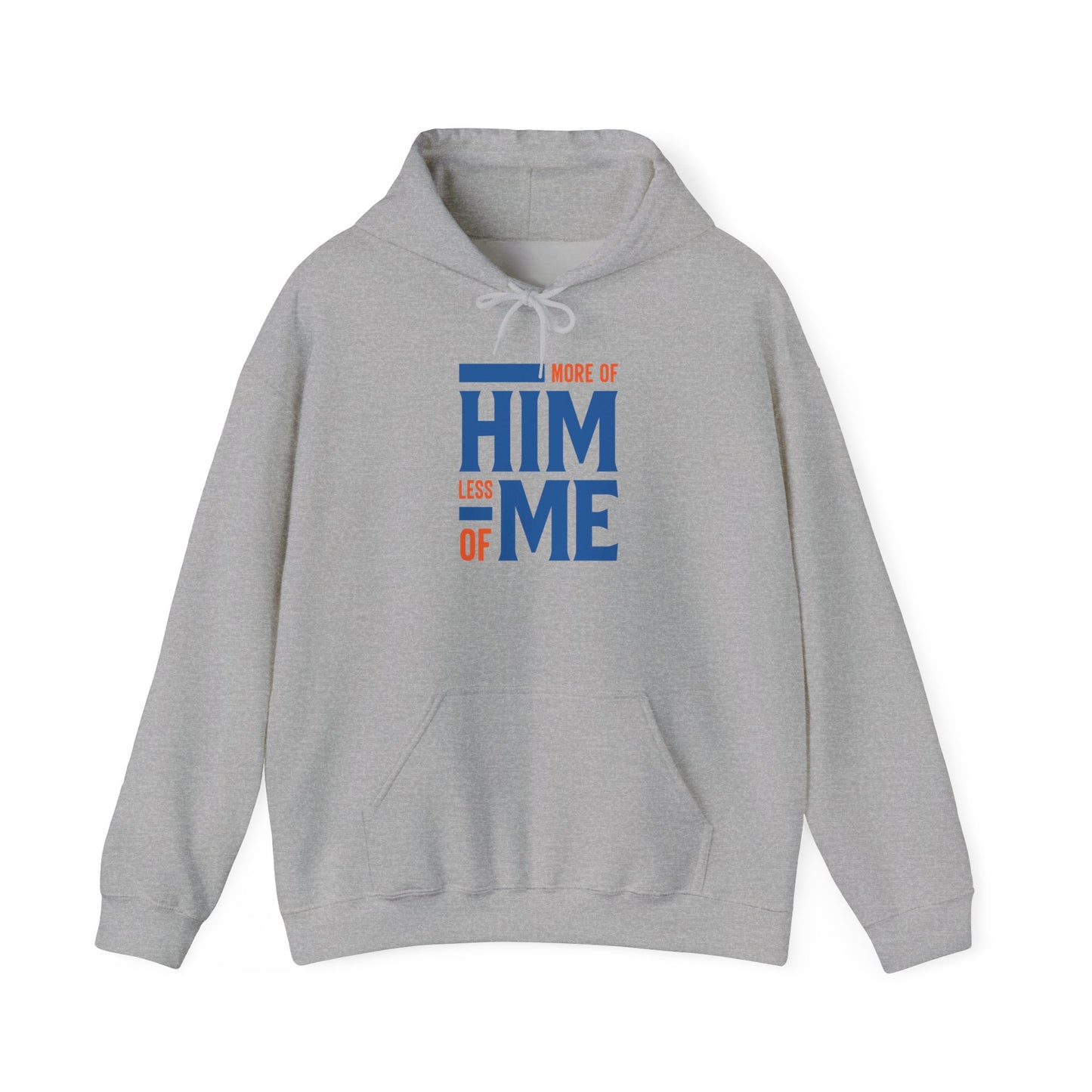 More of Him, Less of Me – Christian Faith Hoodie