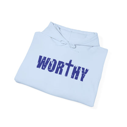 Worthy Inspirational Christian Hoodie — Faith-Based Scripture Sweatshirt