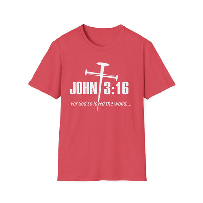 John 3:16 Nail Cross T-Shirt