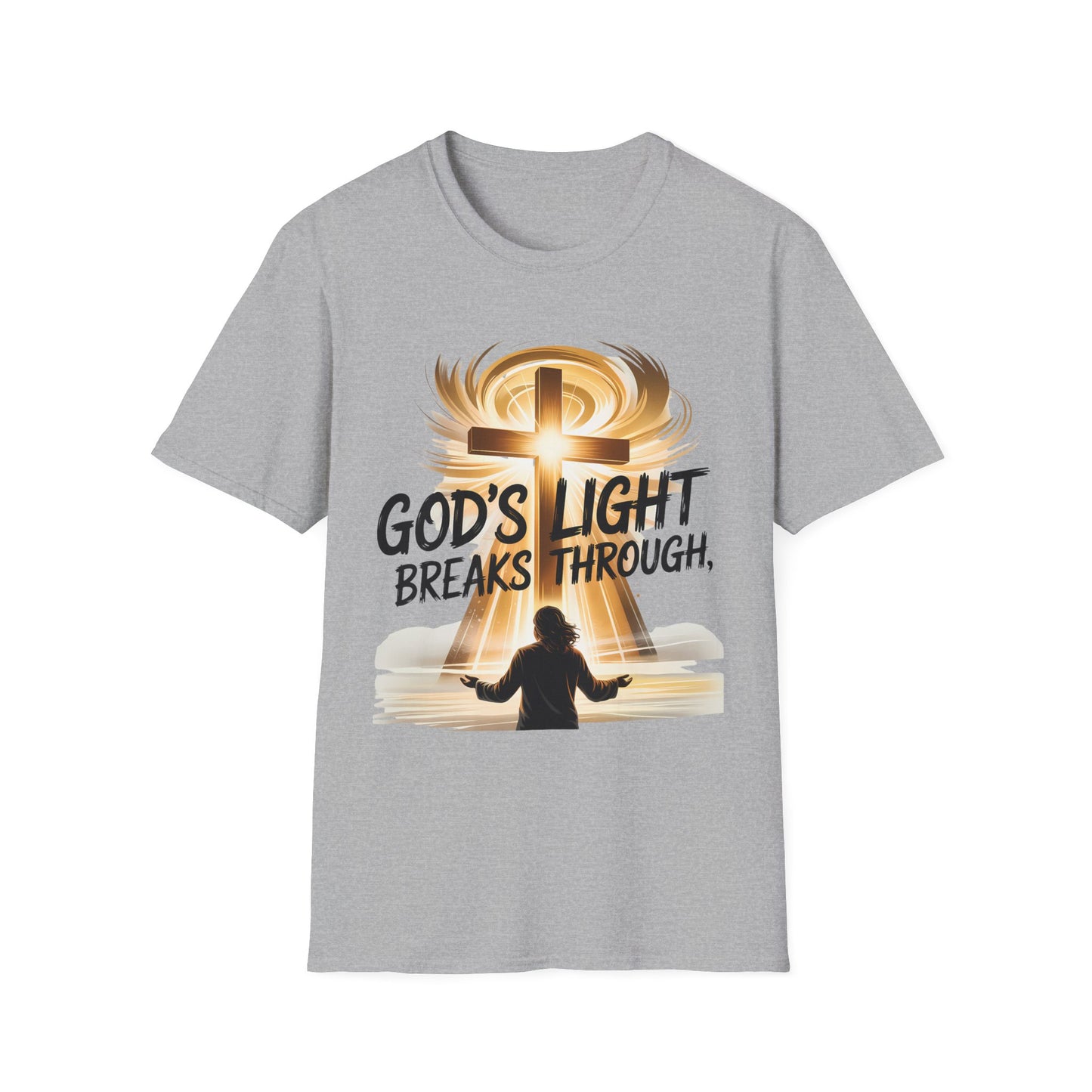 God’s Light Breaks Through Christian T-Shirt