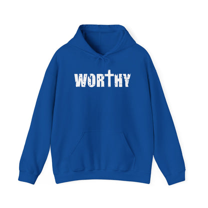 Worthy Inspirational Christian Hoodie — Faith-Based Scripture Sweatshirt