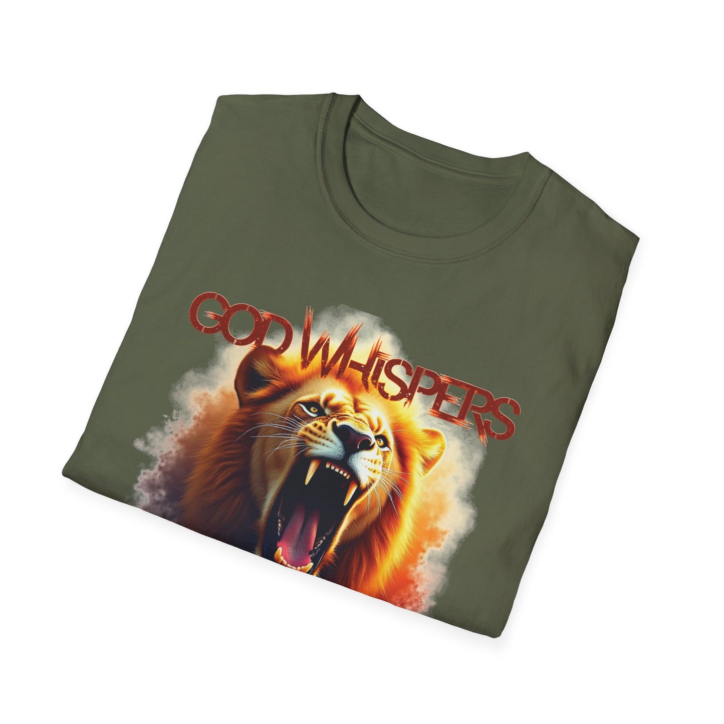 God Whispers Then I Roar Lion Of Zion T-Shirt