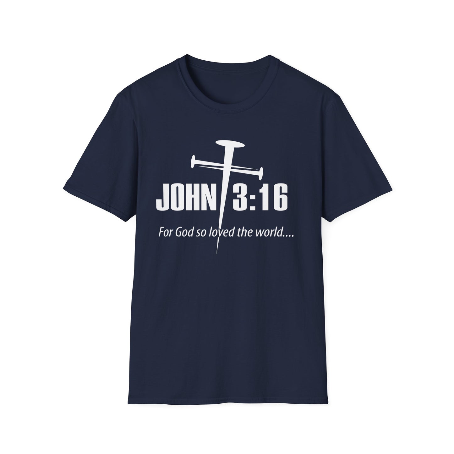 John 3:16 Nail Cross T-Shirt