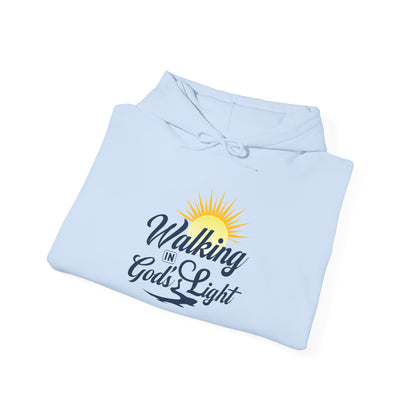 Walking in God’s Light Hoodie — Inspirational Christian Faith Sweatshirt