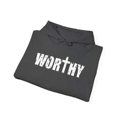 Worthy Inspirational Christian Hoodie — Faith-Based Scripture Sweatshirt