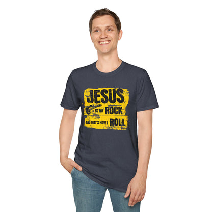Jesus Is My Rock And That’s How I Roll - 90s Grunge Design T-Shirt