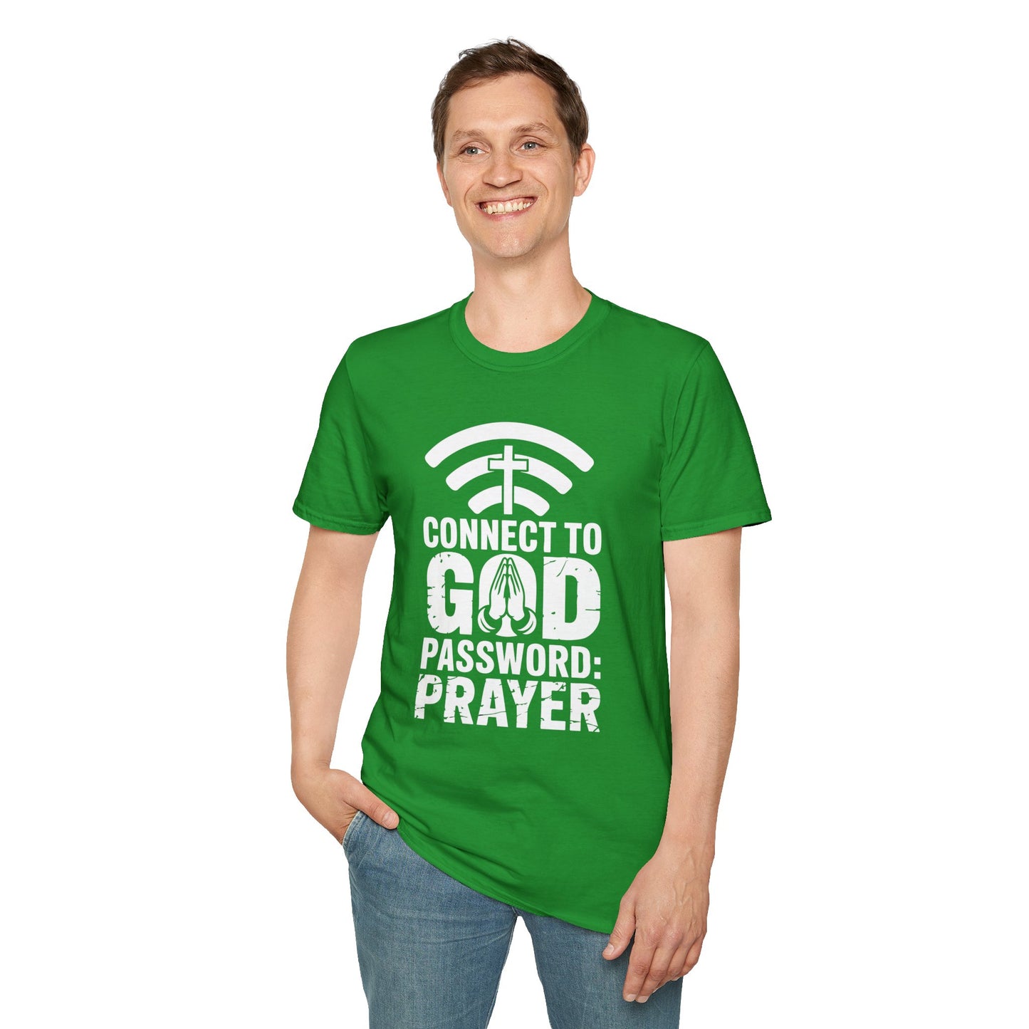 Connect To God Password: Prayer T-Shirt