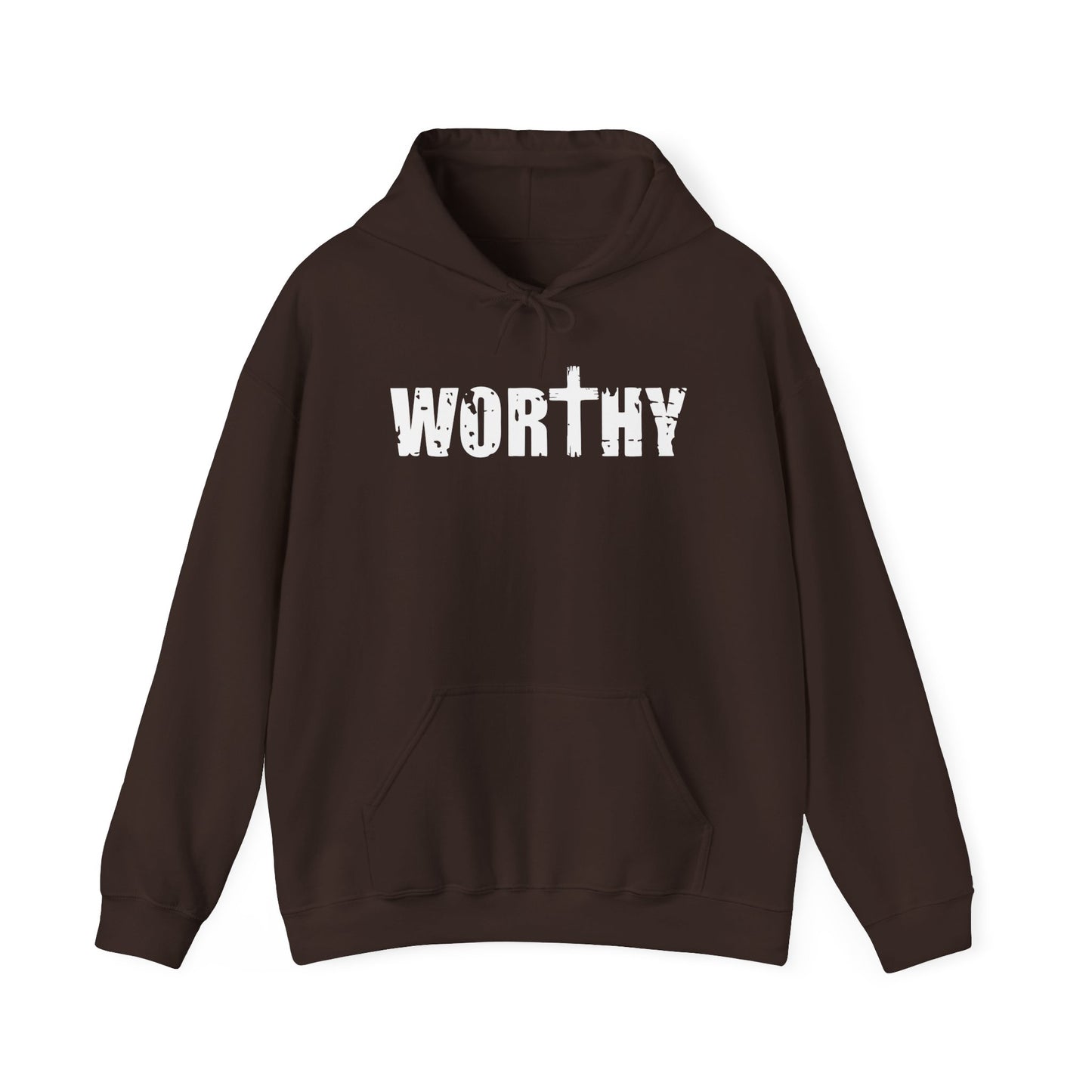 Worthy Inspirational Christian Hoodie — Faith-Based Scripture Sweatshirt