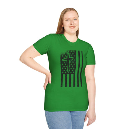 Cross And Flag Faith T-Shirt