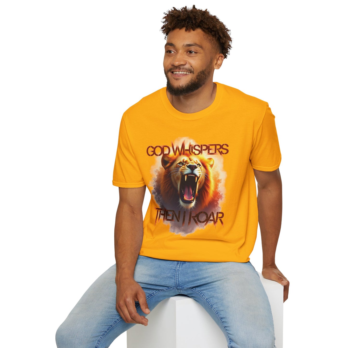 God Whispers Then I Roar Lion Of Zion T-Shirt