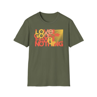 Love God Fear Nothing Cross Multi-Colors T-Shirt