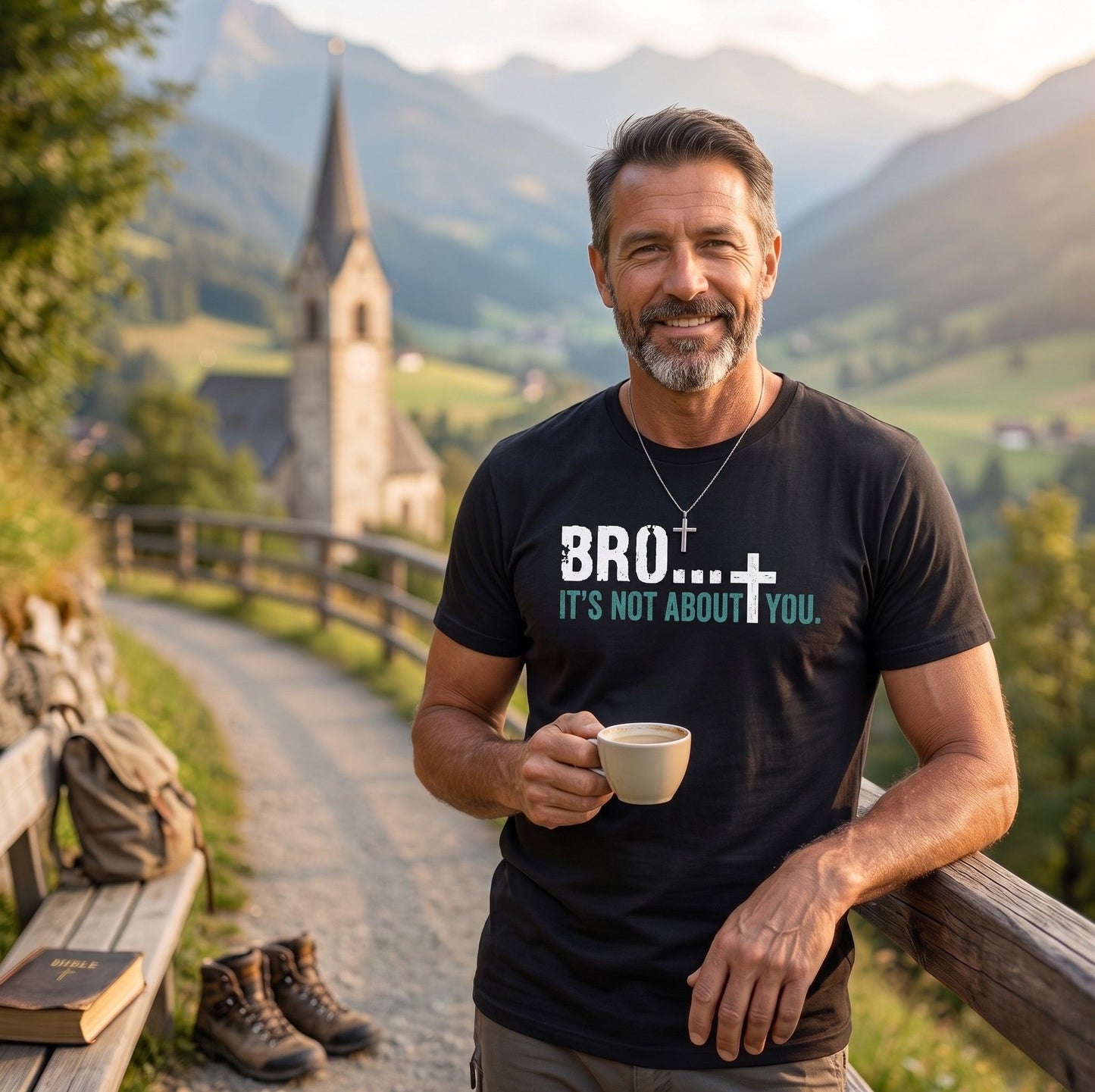 Bro It’s Not About You - Christian Men's T-Shirt